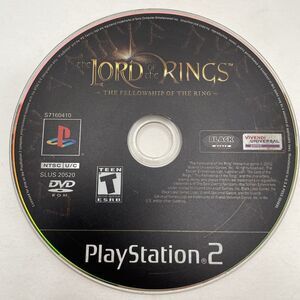 Lord of the Rings: Fellowship of the Ring (PlayStation 2, 2002) PS2 Disc Only